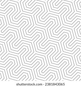 Textura sin fisuras del vector. Fondo geométrico moderno. Malla con hexágonos hechos de hilos finos.