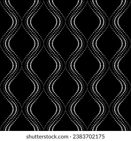 Vector seamless texture. Modern geometric background. Grid of dots.