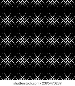 Vector seamless texture. Modern geometric background. Grid of dots.