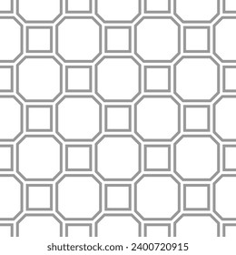 Vector seamless texture. Modern geometric background. Grid with square tiles.