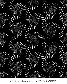 Vector seamless texture. Modern geometric background. Grid of dots.