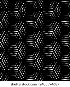 Vektornahtlose Textur. Moderner geometrischer Hintergrund. Punktgitter.