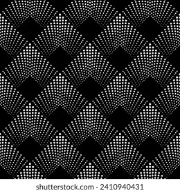 Vector seamless texture. Modern geometric background. Grid with squares of dots.