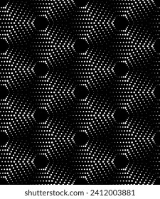 Vector seamless texture. Modern geometric background. Grid of dots. 
