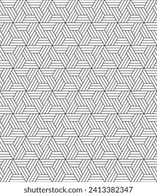 Vektornahtlose Textur. Moderner geometrischer Hintergrund. Gitter mit sechseckigen Fliesen.