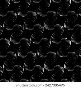 Vector de textura sin fisuras. Fondo geométrico moderno. Cuadrícula de puntos.