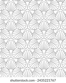 Vector seamless texture. Modern geometric background. Grid with abstract shapes.