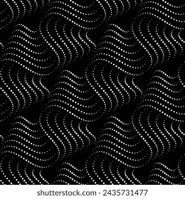 Vector seamless texture. Modern geometric background. Grid with abstract shapes from dots.