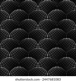 Vector seamless texture. Modern geometric background. Grid of dots. 