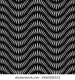 Vector textura sin costuras. Fondo geométrico moderno. Cuadrícula con líneas onduladas.