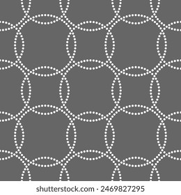 Vector seamless texture. Modern geometric background with circles of dots.