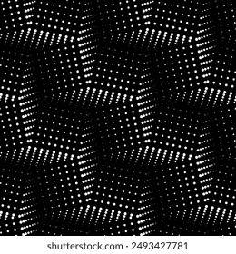 Nahtlose Vektorgrafik. Moderner geometrischer Hintergrund. Punktraster.