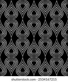 Vector textura sin costuras. Fondo geométrico moderno. Cuadrícula punteada.