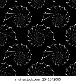 Textura sem emenda do vetor. Fundo geométrico moderno. Grade pontilhada.