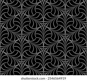 Nahtlose Vektortextur. Moderner geometrischer Hintergrund. Gestricheltes Raster.