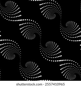 Vector seamless texture. Modern geometric background. Dotted grid.