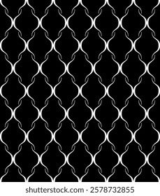 Vector seamless texture. Modern geometric background with shaped tiles.