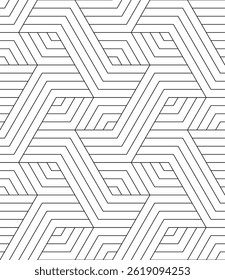 Vector seamless texture. Modern geometric background with hexagons.