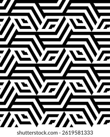 Vector seamless texture. Modern geometric background with hexagons.     