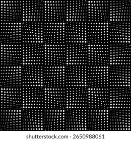 Textura sem emenda do vetor. Fundo geométrico moderno. Grade com quadrados de pontos.