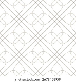 Vector seamless texture. Modern geometric background. Grid of thin threads.