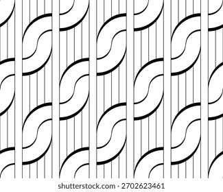 Vector textura sin costuras. Fondo geométrico moderno con líneas onduladas. 