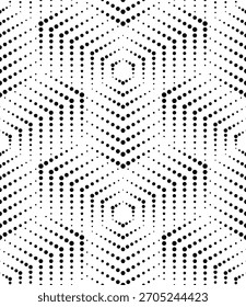 Nahtlose Vektortextur. Moderner geometrischer Hintergrund. Gestricheltes Raster.
