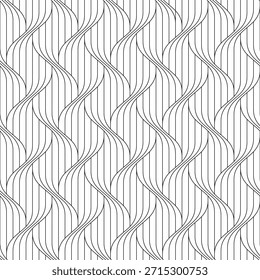 Vector seamless texture. Modern geometric background. Fine line grid. 