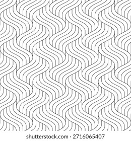 Vector seamless texture. Modern geometric background. Fine line grid. 