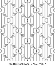 Vector seamless texture. Modern geometric background. Fine line grid. 