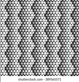 Vector seamless texture. Modern geometric background. Repeated monochrome pattern of hexagons.