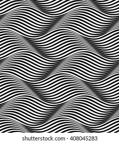 Vector seamless texture. Modern geometric background. The pattern of abstract waves.