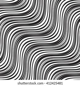 Vector seamless texture. Modern geometric background. The pattern of abstract waves.