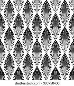 Vector seamless texture. Monochrome abstract background. Geometric patterns of dots.