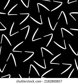 vector seamless texture on a black isolated background with white geometric shapes, black mattern with white letters