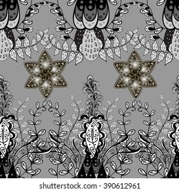 vector seamless texture on gray background