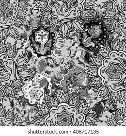 vector seamless texture on gray background