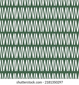 textura sin costura vectorial sobre un fondo aislado verde con letras blancas o un adorno geométrico compuesto de letras, un patrón verde con letras blancas