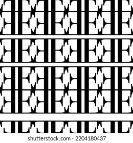 vector seamless texture on a white isolated background with black letters, black letters on a white background