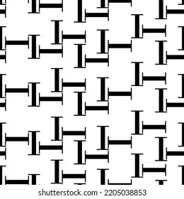 vector seamless texture on a white isolated background with black letters, letter patterns, black letters on a white background
