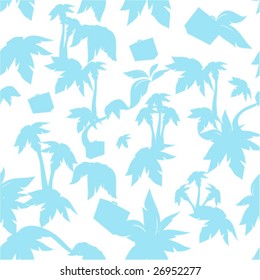 the vector seamless texture with palms