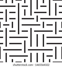 Vector seamless texture. Vector seamless pattern. Monochrome geometric pattern from intersecting bands.