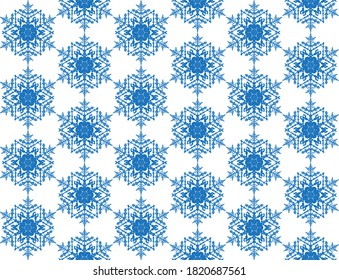 Vector seamless texture. Snowflakes christmas background. EPS 10