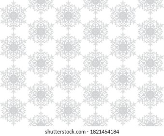 Vector seamless texture. Snowflakes christmas background. EPS 10
