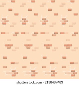 Vector seamless texture of stone wall.