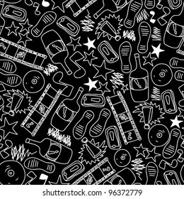vector seamless texture for teens theme in hand draw style