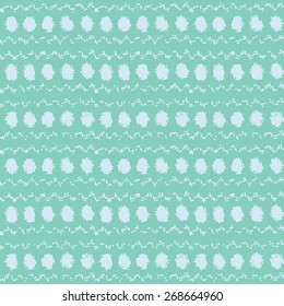 Vector seamless texture of thick fabric with geometric pattern. Jacquard pattern.