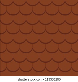 vector seamless texture of the tile "beaver tail"