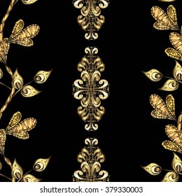 Vector seamless texture. Vintage style.