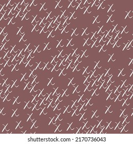 vector seamless texture from white geometric patterns on a beige isolated background, white letters on a beige background